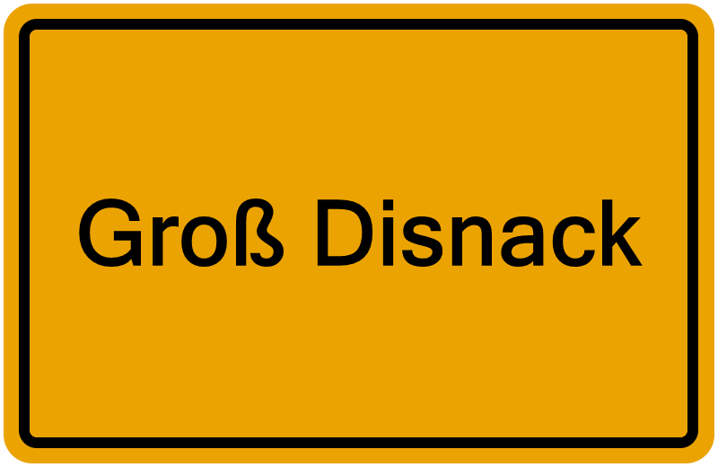 Handelsregisterauszug Groß Disnack